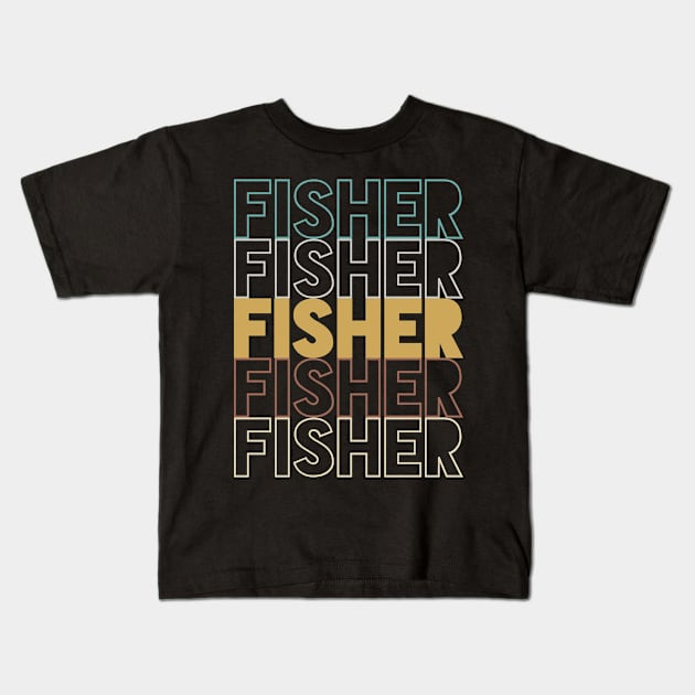 Fisher Kids T-Shirt by Hank Hill